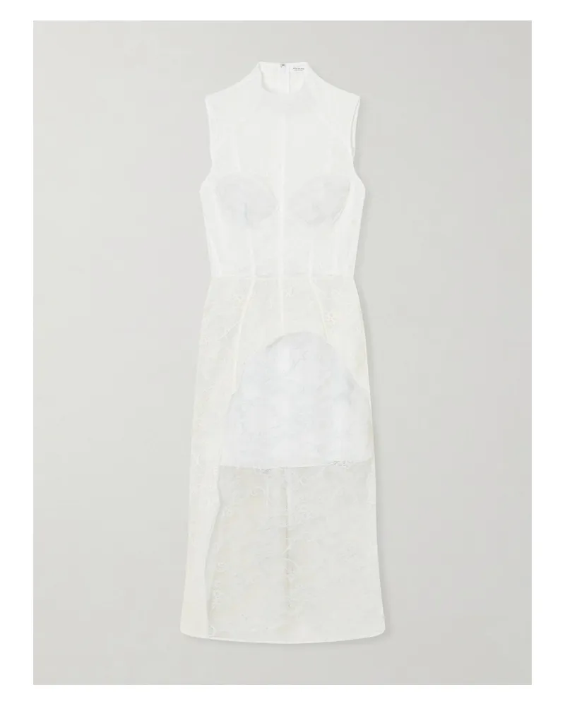 Acne Studios Delucia Cotton-blend Lace Midi Dress - White White