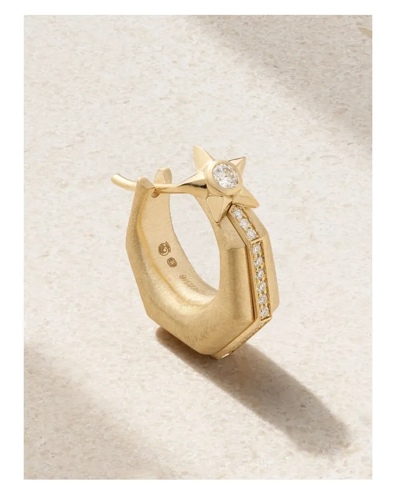 Marie Lichtenberg Baba Einzelne Creole Aus 18 Karat Gold Mit Diamanten Gold
