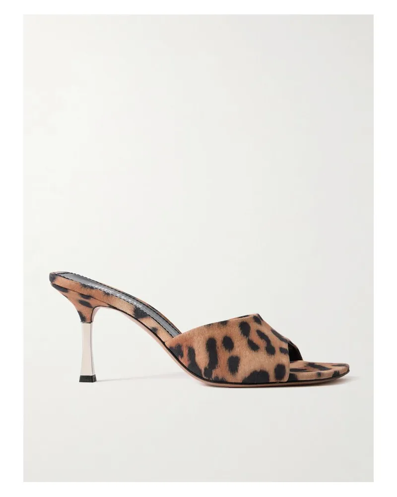 Paris Texas Lorena Mules Aus Veloursleder Mit Leopardenprint - Animal-Print Animal-print