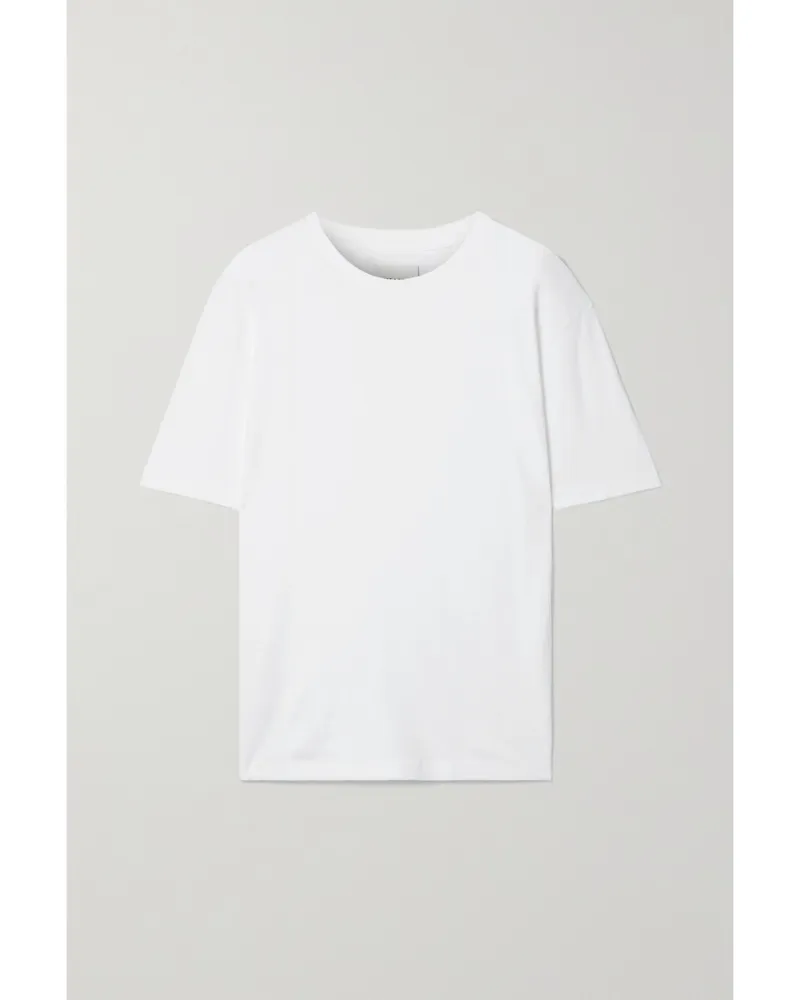 KHAITE Mae Cotton-jersey T-shirt - White White