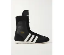 Japan H Sneakers Aus Leder Mit Velourslederbesätzen - Schwarz