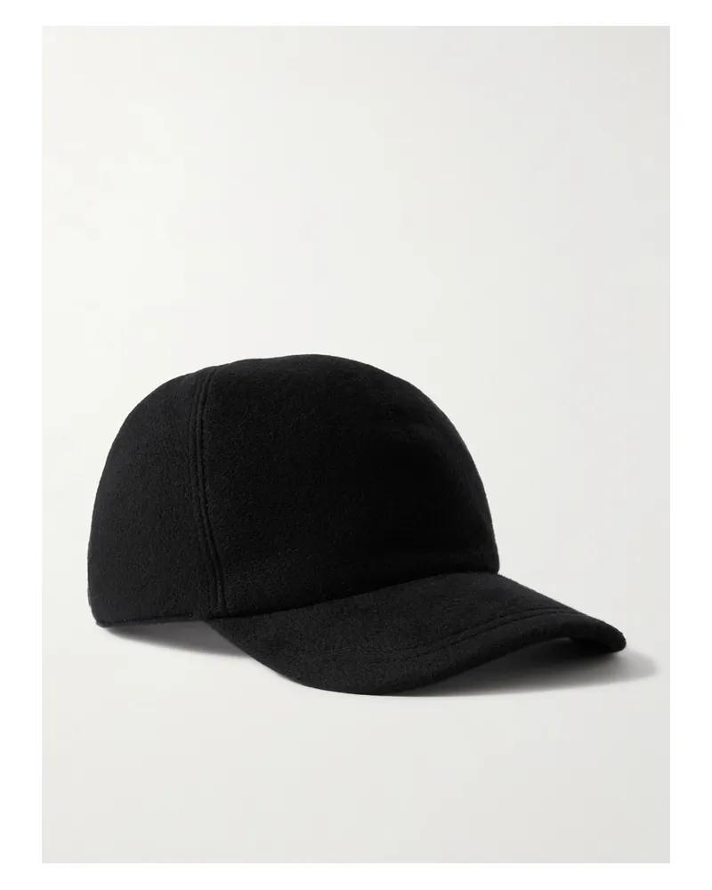 Gabriela Hearst Zed Cashmere Baseball Cap - Black Black