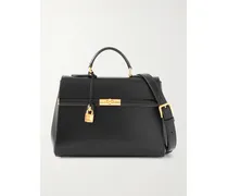 Marlene Leather Shoulder Bag - Black
