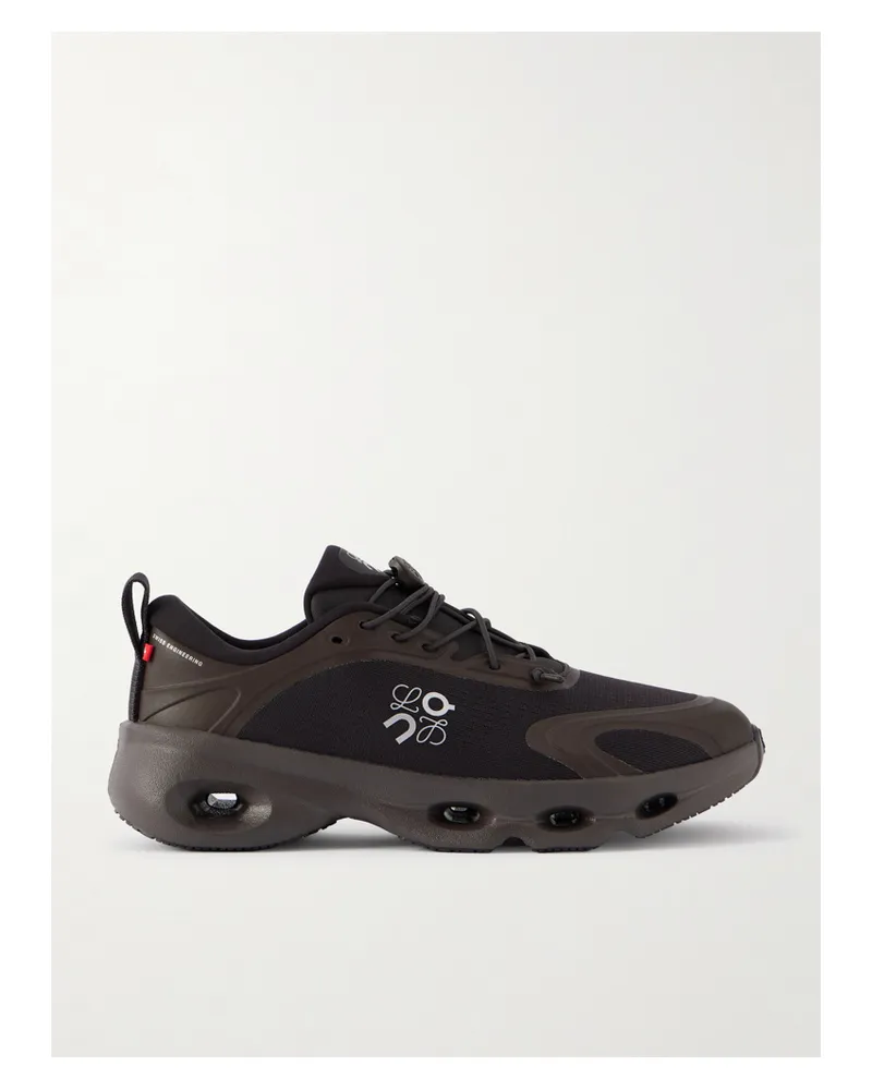 Loewe On Cloud Sneakers Aus Recyceltem Mesh Mit Gummibesätzen - Braun Braun