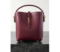 Le 37 Mini Leather Bucket Bag - Red