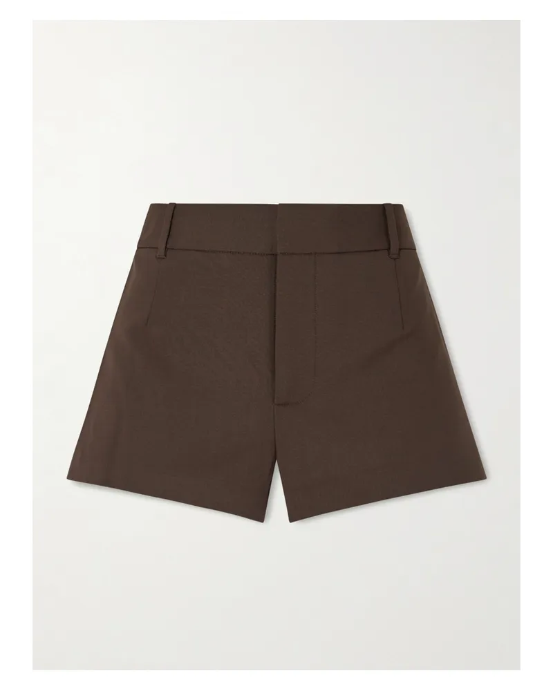 SIR Dylan Shorts Mit Geradem Bein Aus Webstoff - Braun Braun