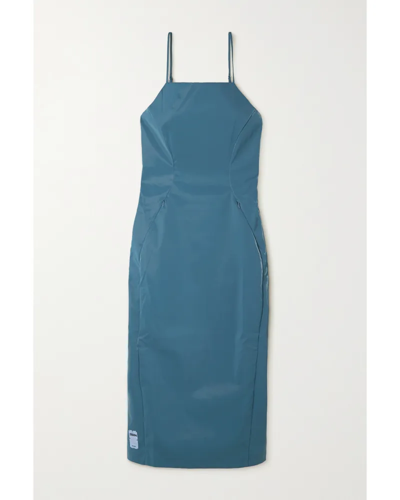 McQ Midikleid Aus Vinyl - Blau Blau