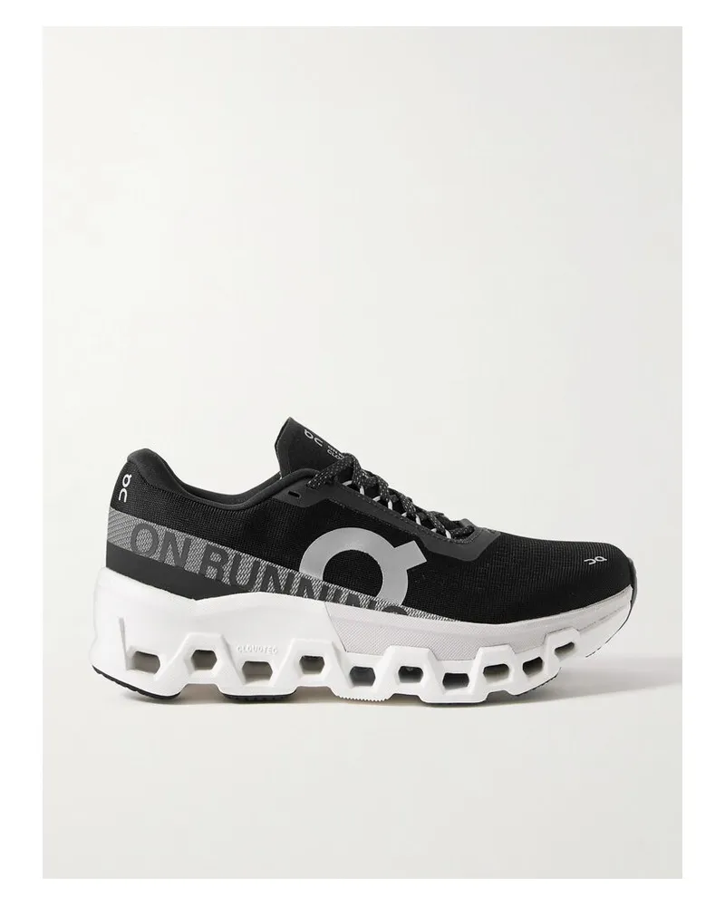 ON Cloudmonster 2 Sneakers Aus Mesh Mit Gummibesätzen - Schwarz Schwarz