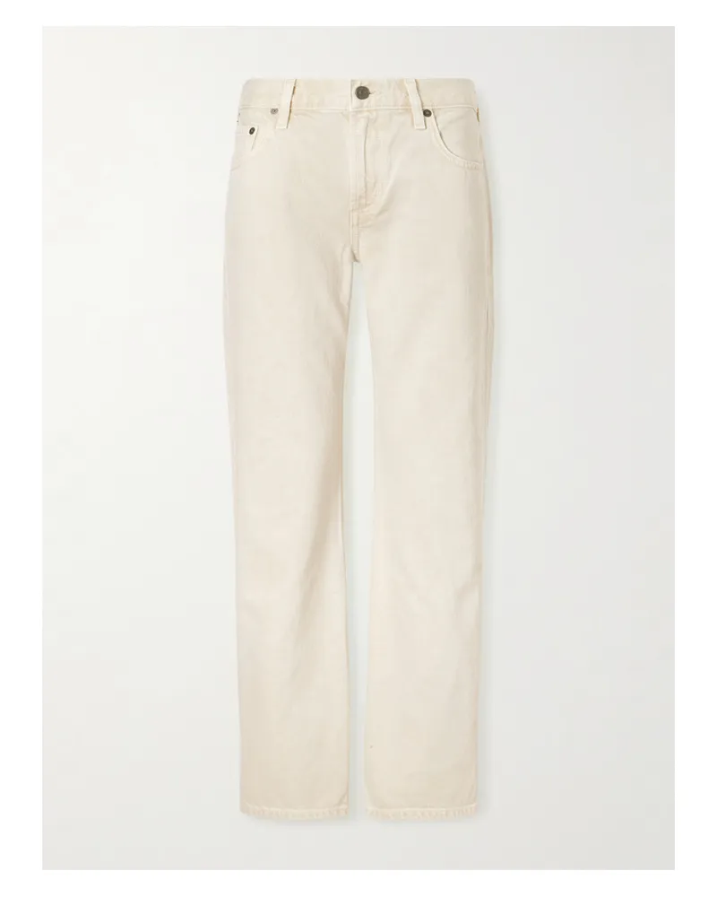 Citizens of humanity Faye Mid-rise Straight-leg Jeans - Neutrals Neutrals