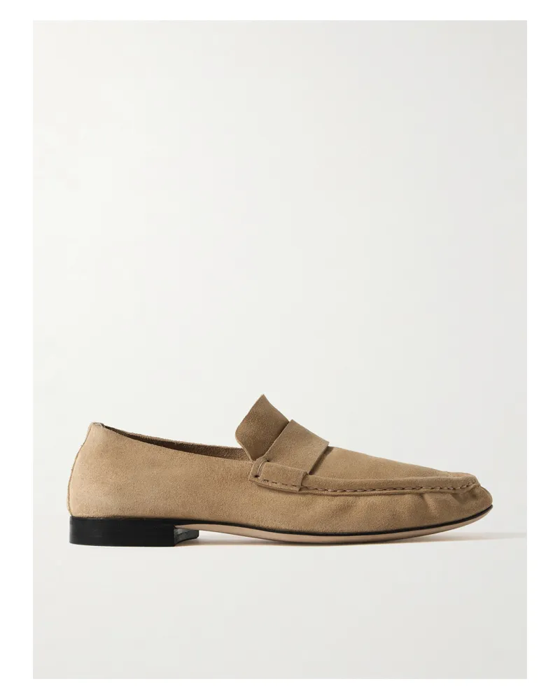 The Row Loafers Aus Veloursleder - Neutral Neutral