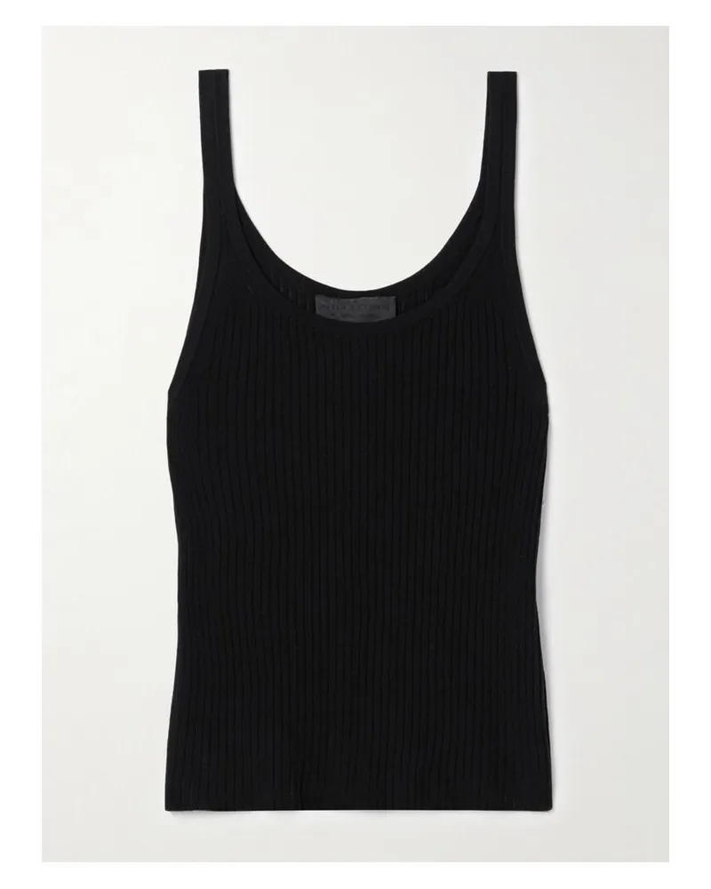 Nili Lotan Wrenley Tanktop Aus Gerippter Baumwolle - Schwarz Schwarz