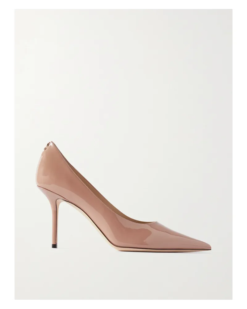 Jimmy Choo Love 85 Pumps aus Lackleder Neutral