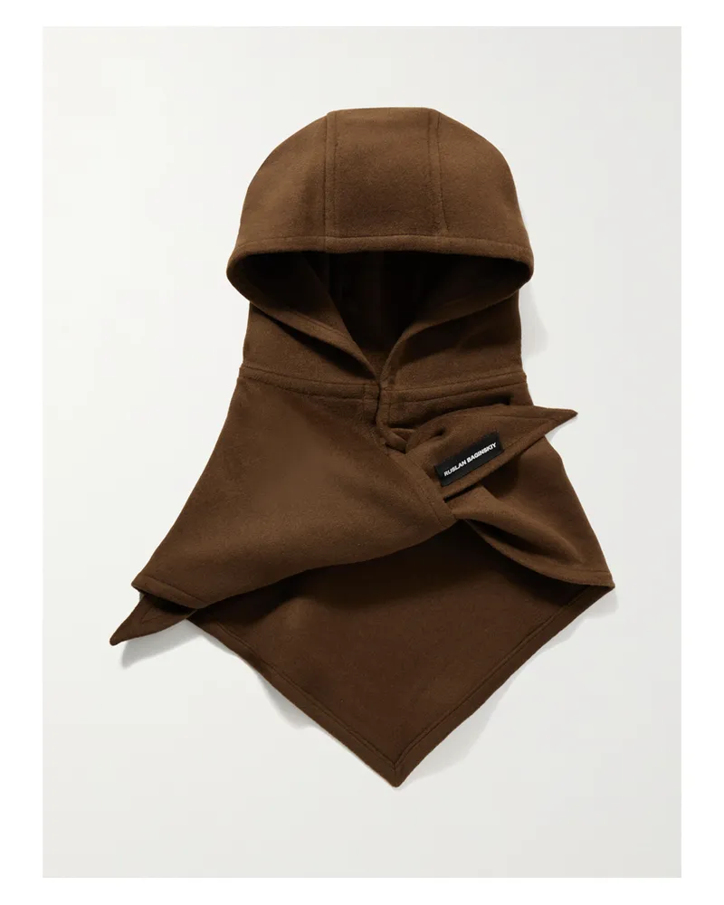 RUSLAN BAGINSKIY Schal Aus Filz Aus Einer Wollmischung Mit Kapuze - Braun Braun