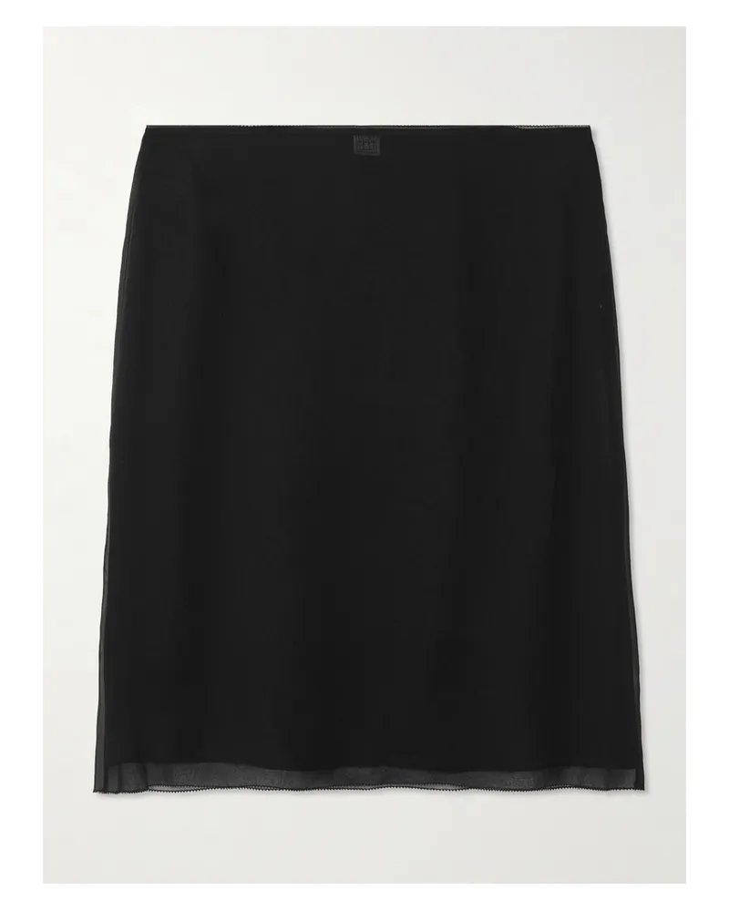 Totême Rock Aus Seidenchiffon - Schwarz Schwarz