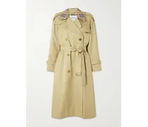 Castleford Trenchcoat Aus Baumwollgabardine Mit Karomuster - Neutral