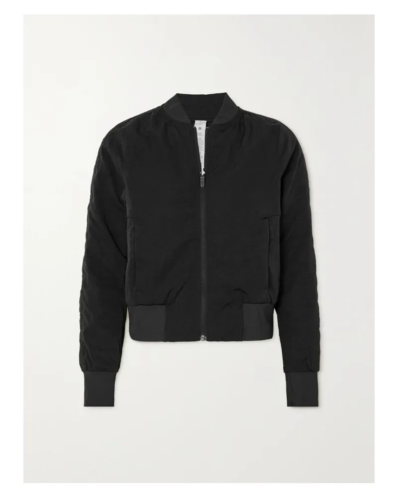 LULULEMON Non-stop Bomberjacke Aus Shell - Schwarz Schwarz