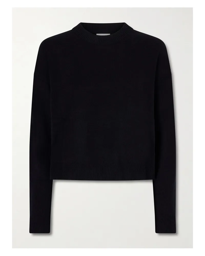 ALLUDE Net Sustain Wool And Cashmere-blend Sweater - Black Black