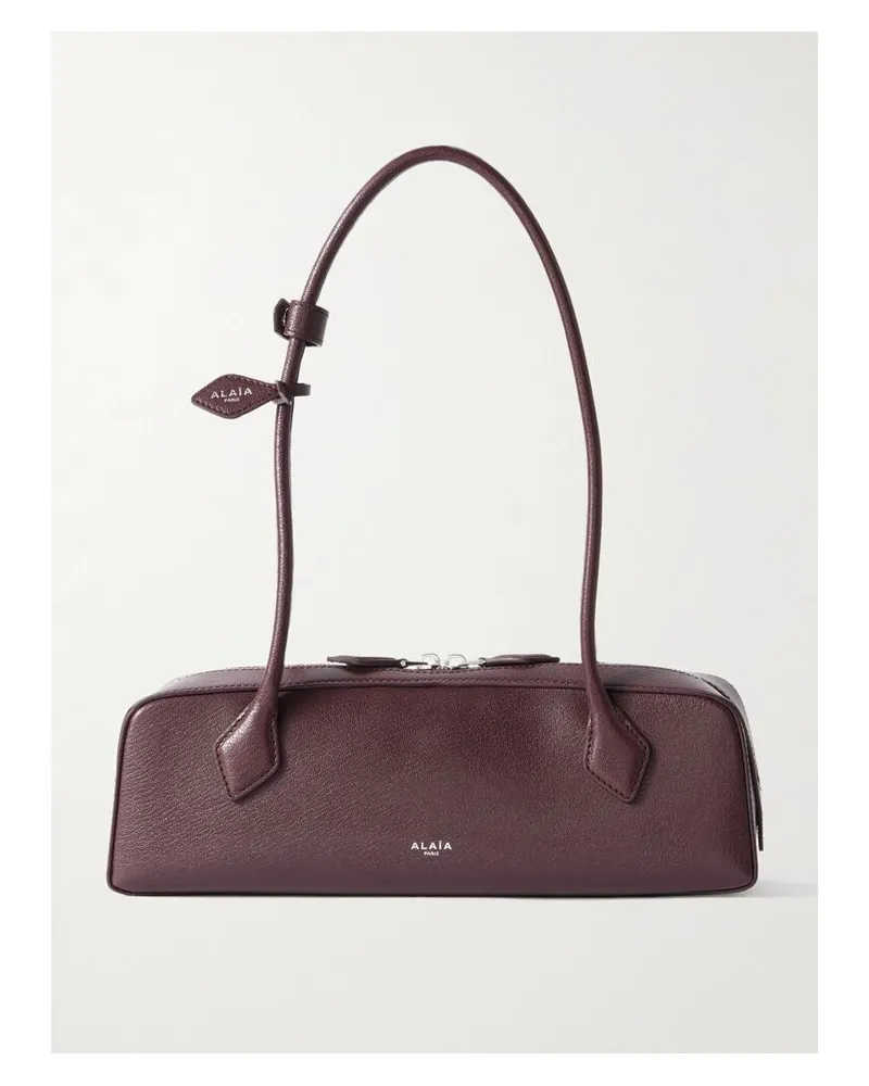 Alaïa Le Teckel Schultertasche Aus Strukturiertem Leder - Burgunder Burgunder