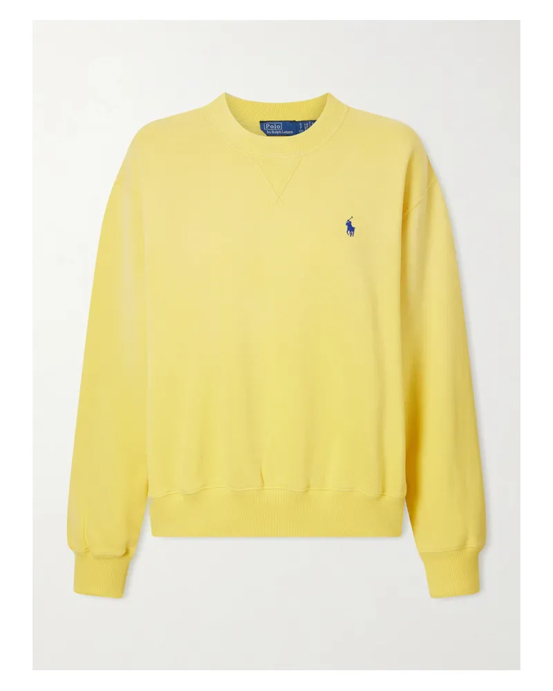 Ralph Lauren Pullover Aus Jersey Aus Einer Baumwollmischung Mit Stickerei - Gelb Gelb