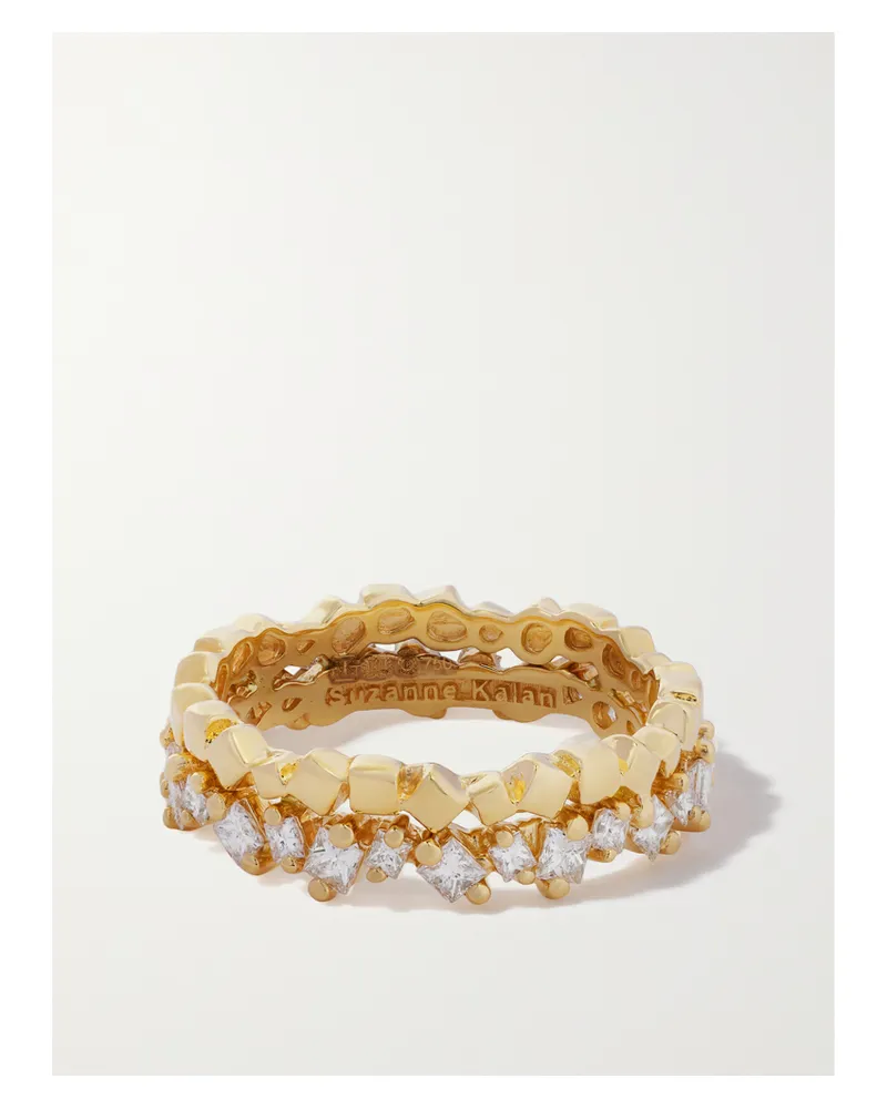 Suzanne Kalan Ring Aus 18 Karat Gold Mit Diamanten Gold