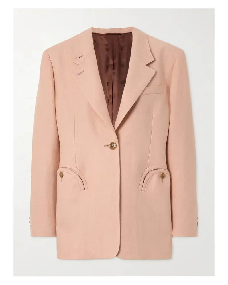 Blazé Milano Daisy Blazer Aus Leinen - Pink Pink