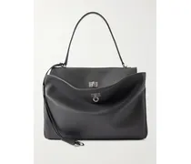 Rodeo Medium Leather Shoulder Bag - Gray