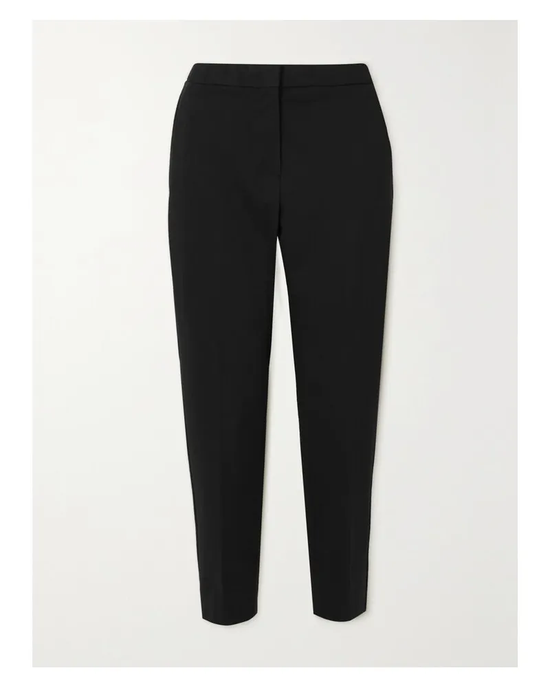 Max Mara Pegno Hose Mit Geradem Bein Aus Cady - Schwarz Schwarz