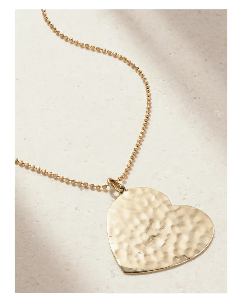 Jennifer Meyer Large Hammered Heart Kette Aus 18 Karat Gold Gold