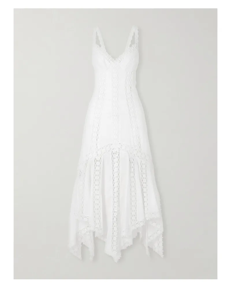Charo Ruiz Blossel Cotton-blend Maxi Dress - White White