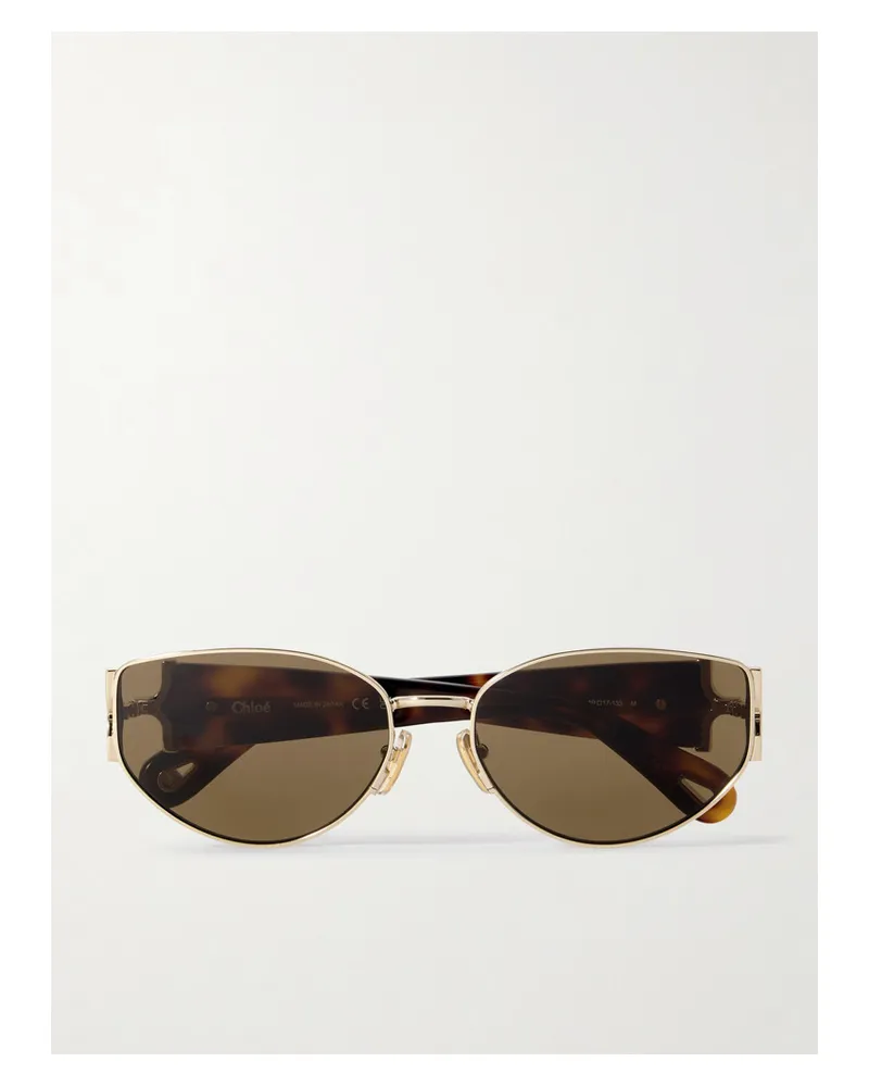 Chloé farbene Sonnenbrille Gold