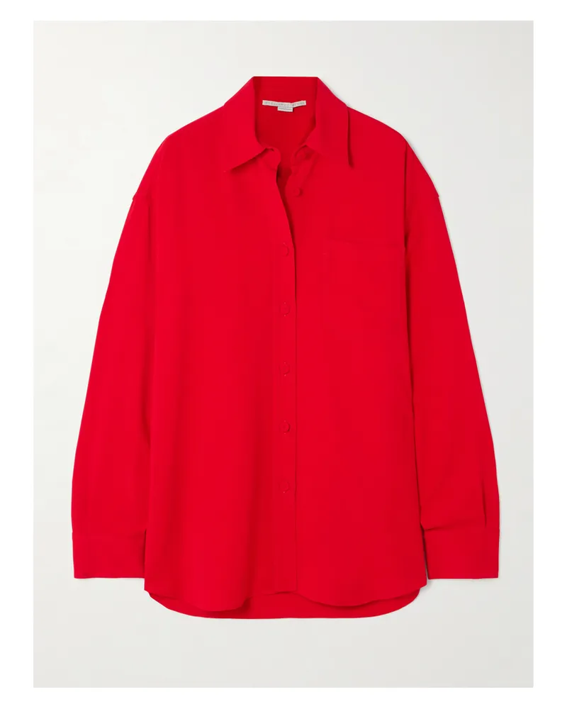 Stella McCartney Hemd Aus Crêpe - Rot Rot