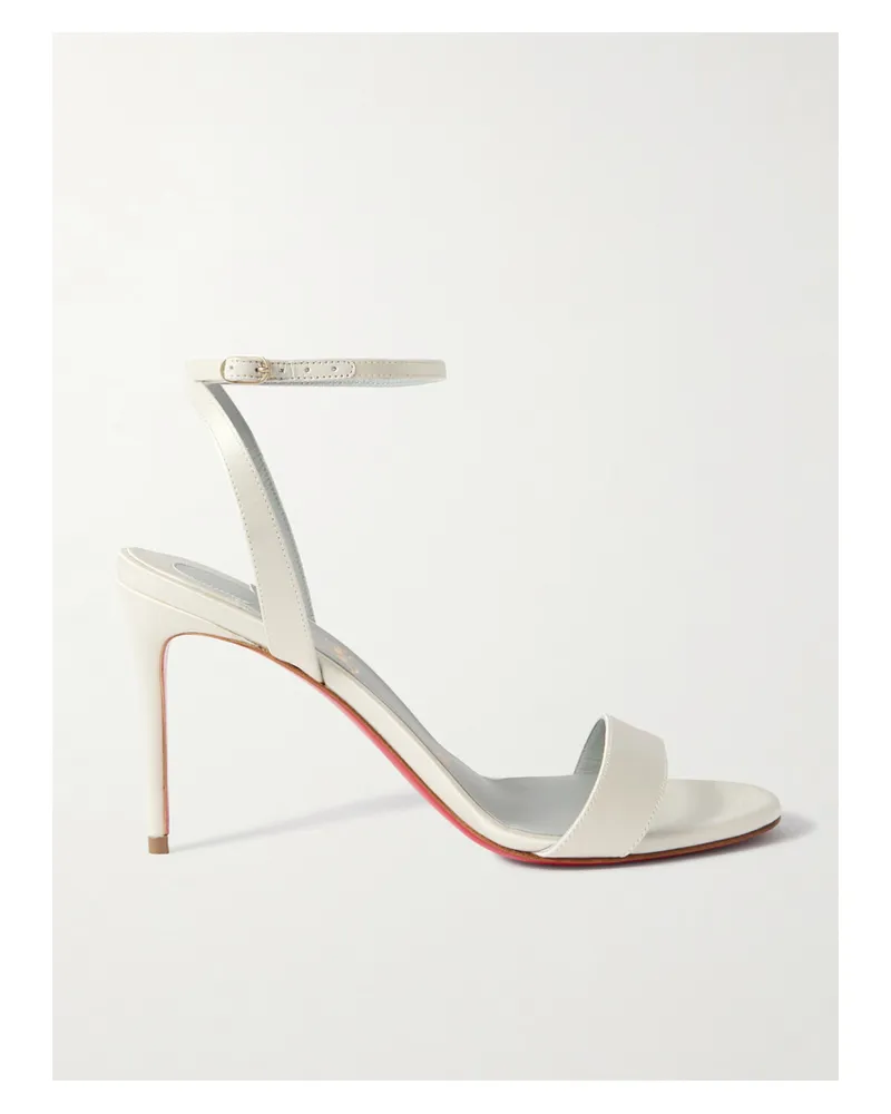 Christian Louboutin Loubigirl 85 Satin Sandals - Off-white Off-white