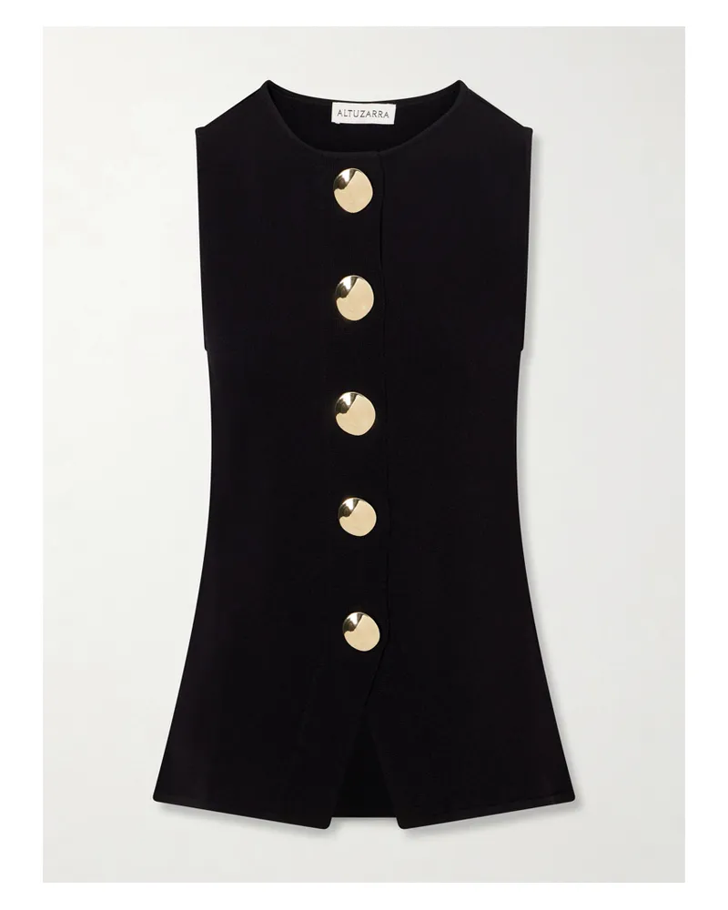 Altuzarra Harper Knitted Top - Black Black
