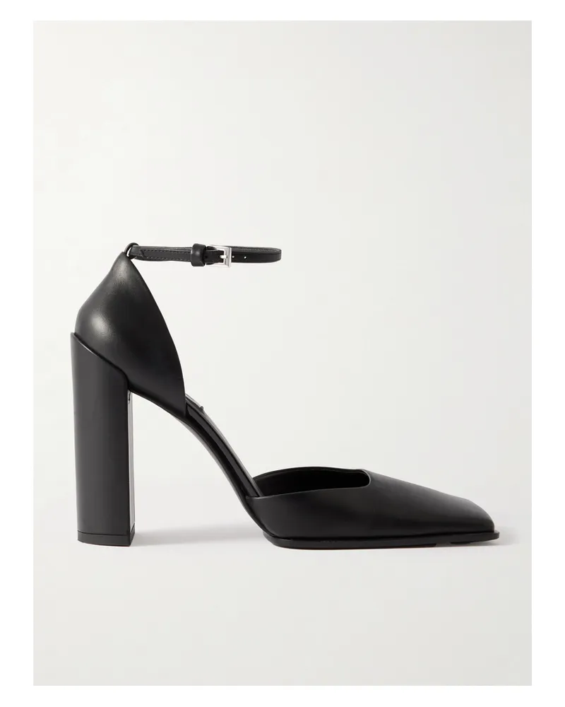 Alaïa 90 Leather Pumps - Black Black