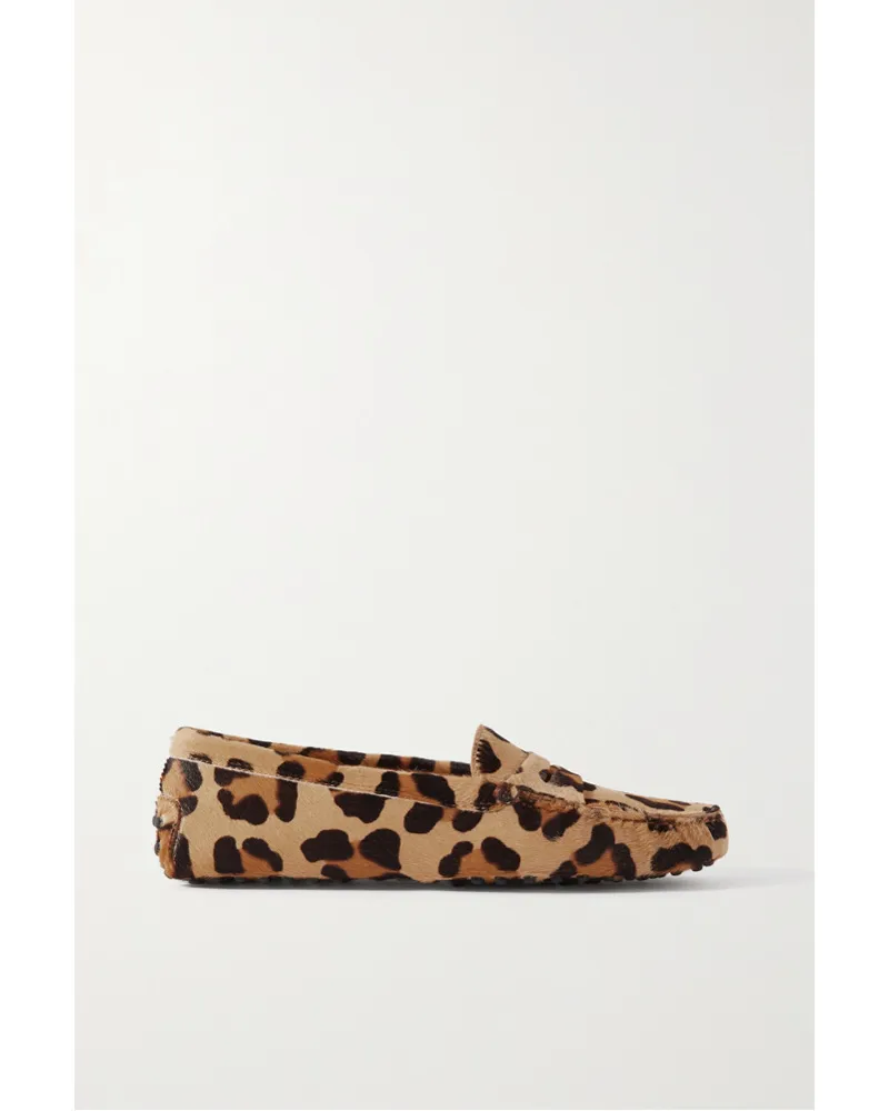 TOD'S Gommini Loafers aus Kalbshaar Animal-print