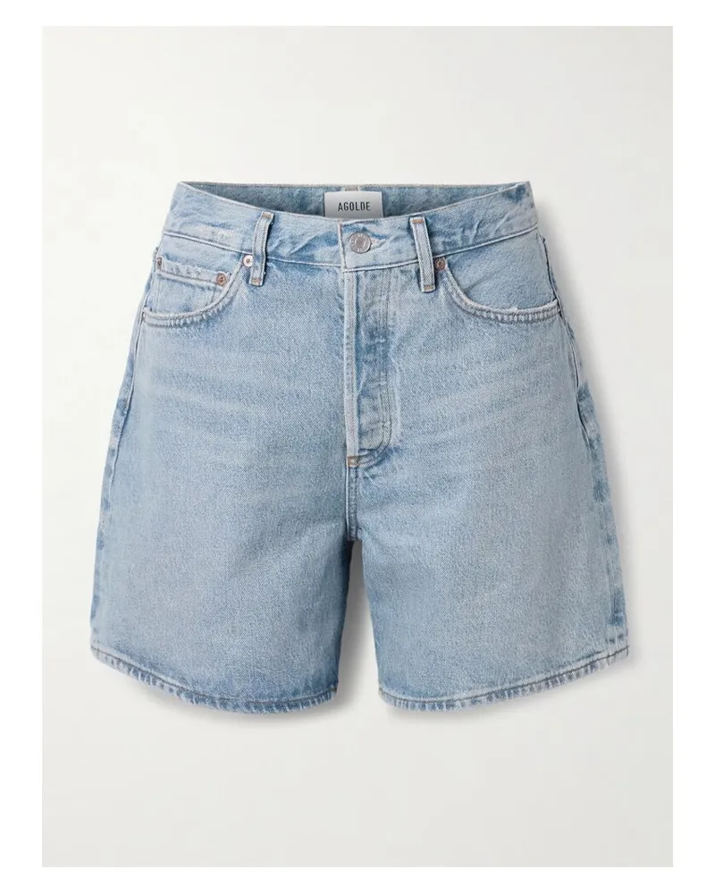 AGOLDE Dame Jeansshorts - Blau Blau