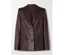 Luigi Blazer Aus Leder - Burgunder