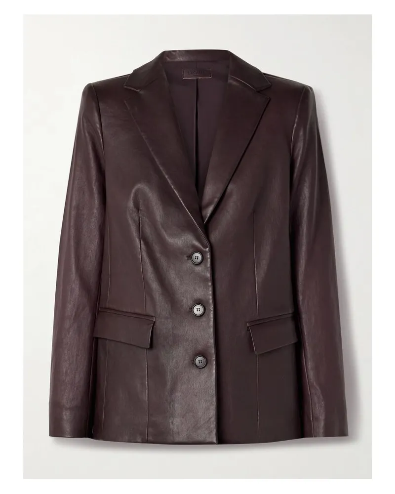 Stouls Luigi Blazer Aus Leder - Burgunder Burgunder
