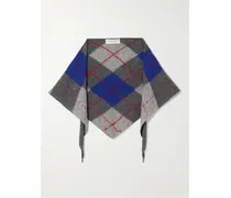 Clan Argyle Cashmere Scarf - Gray