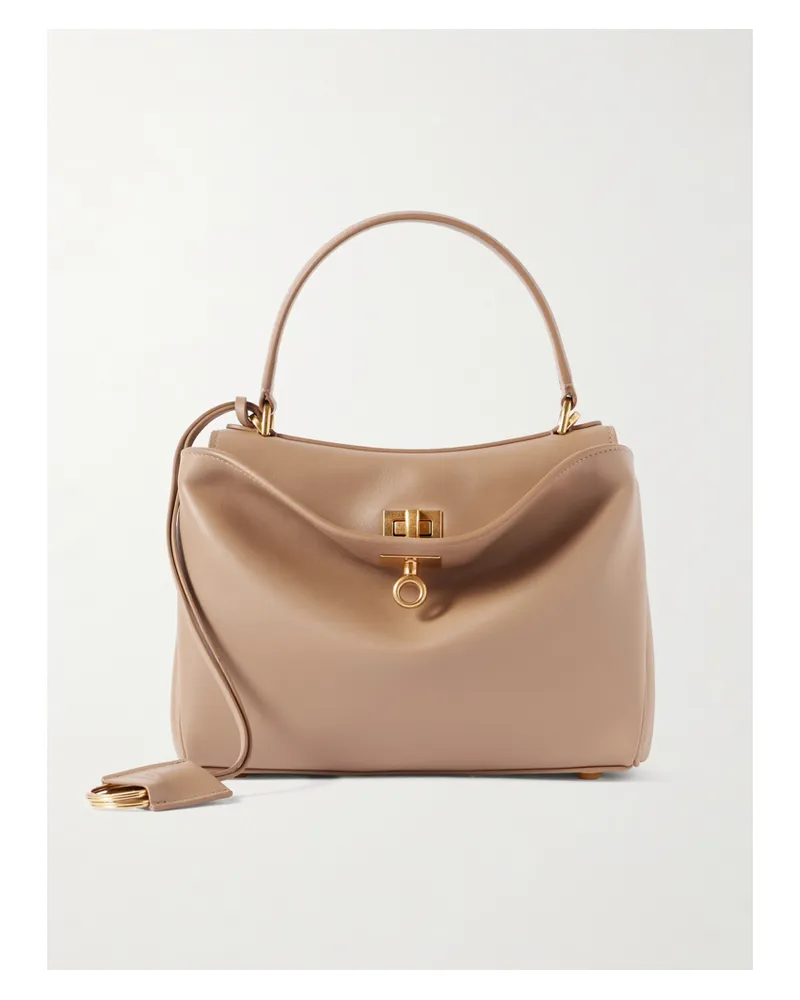 Balenciaga Rodeo Mini Leather Tote - Neutrals Neutrals