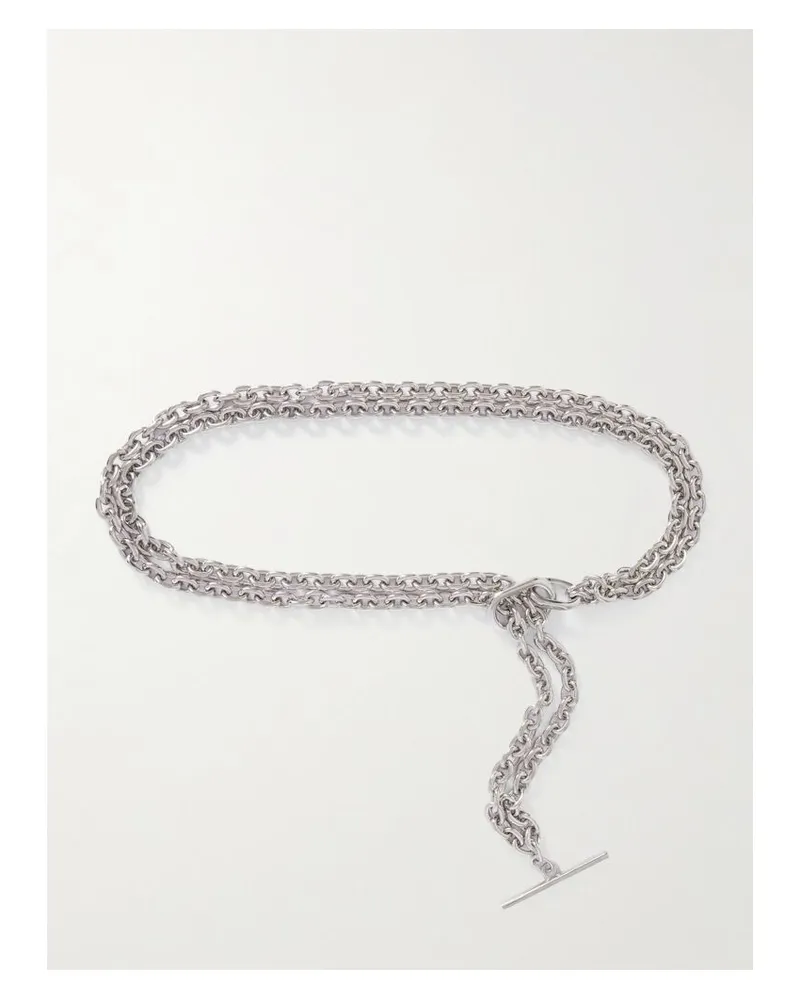 Paco Rabanne Silberfarbene Kette Silber