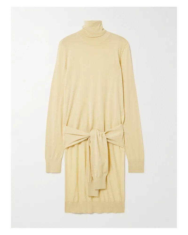 Totême Rollkragenpullover Aus Einer Woll-seidenmischung Zum Binden - Neutral Neutral