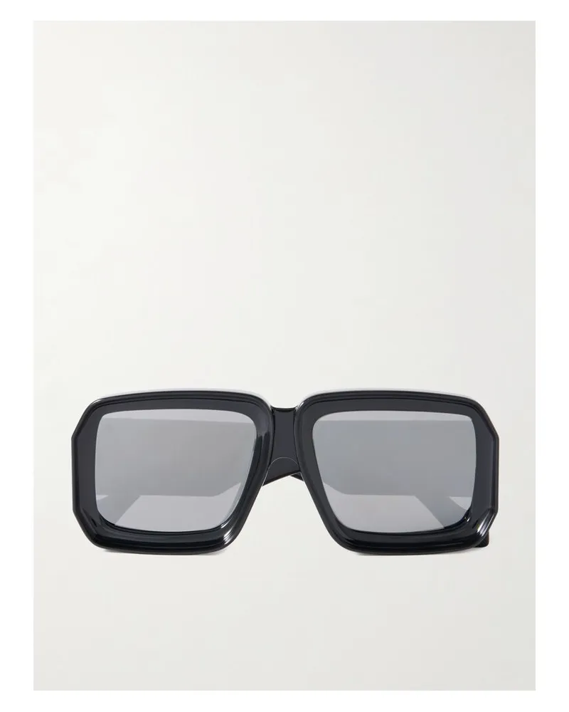 Loewe Paula's Ibiza Sonnenbrille Mit Eckigem Rahmen Aus Azetat - Schwarz Schwarz