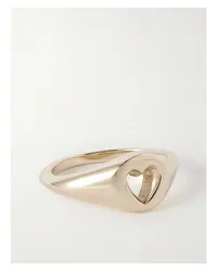 BLEUE BURNHAM Net Sustain Good Heart Ring aus Recyceltem 9 Karat Gold