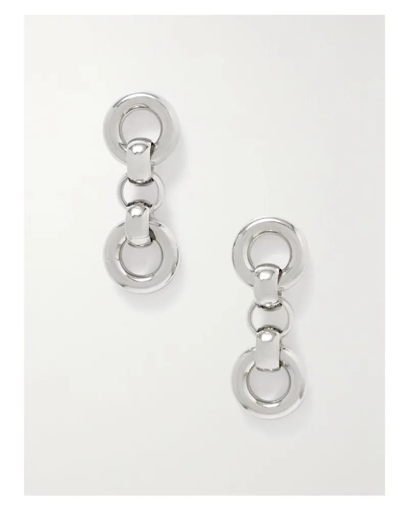Laura Lombardi Net Sustain Cinzia Ohrringe Aus Recyceltem Messing Mit Platinauflage - Silber Silber