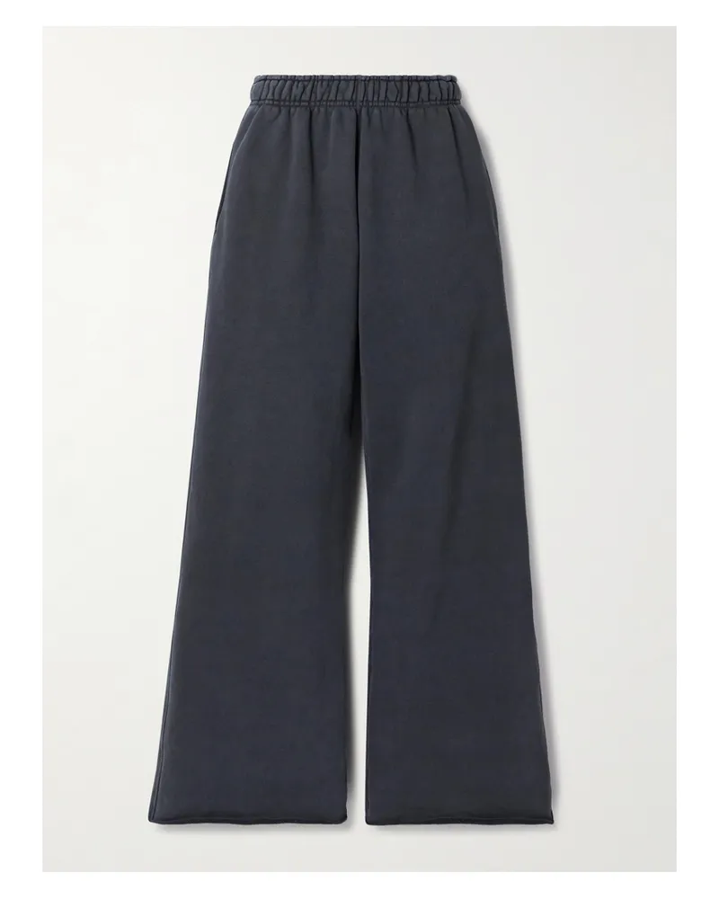 SLVRLAKE Cotton-jersey Track Pants - Black Black