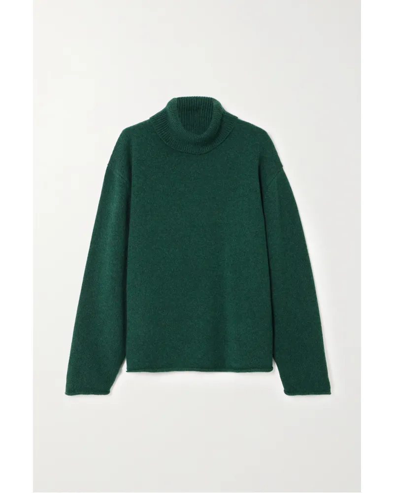 The Elder Statesman Rollkragenpullover aus Kaschmir Grün