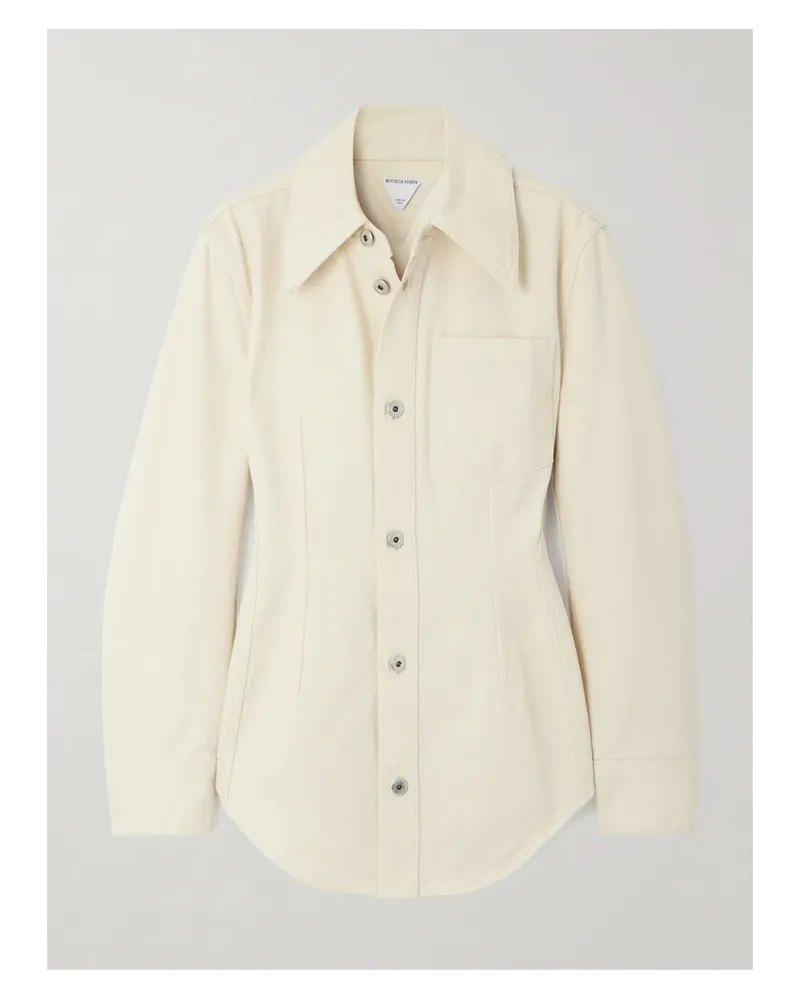 Bottega Veneta Jeansjacke - Creme Creme
