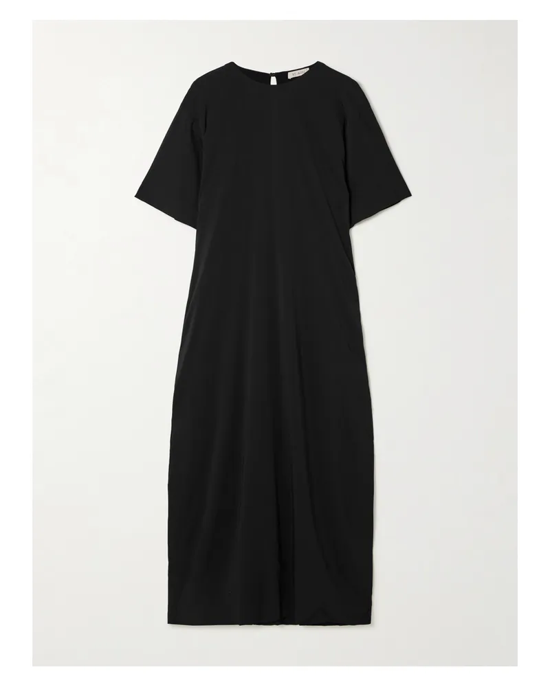 St. Agni Maxikleid Aus Crêpe De Chine - Schwarz Schwarz