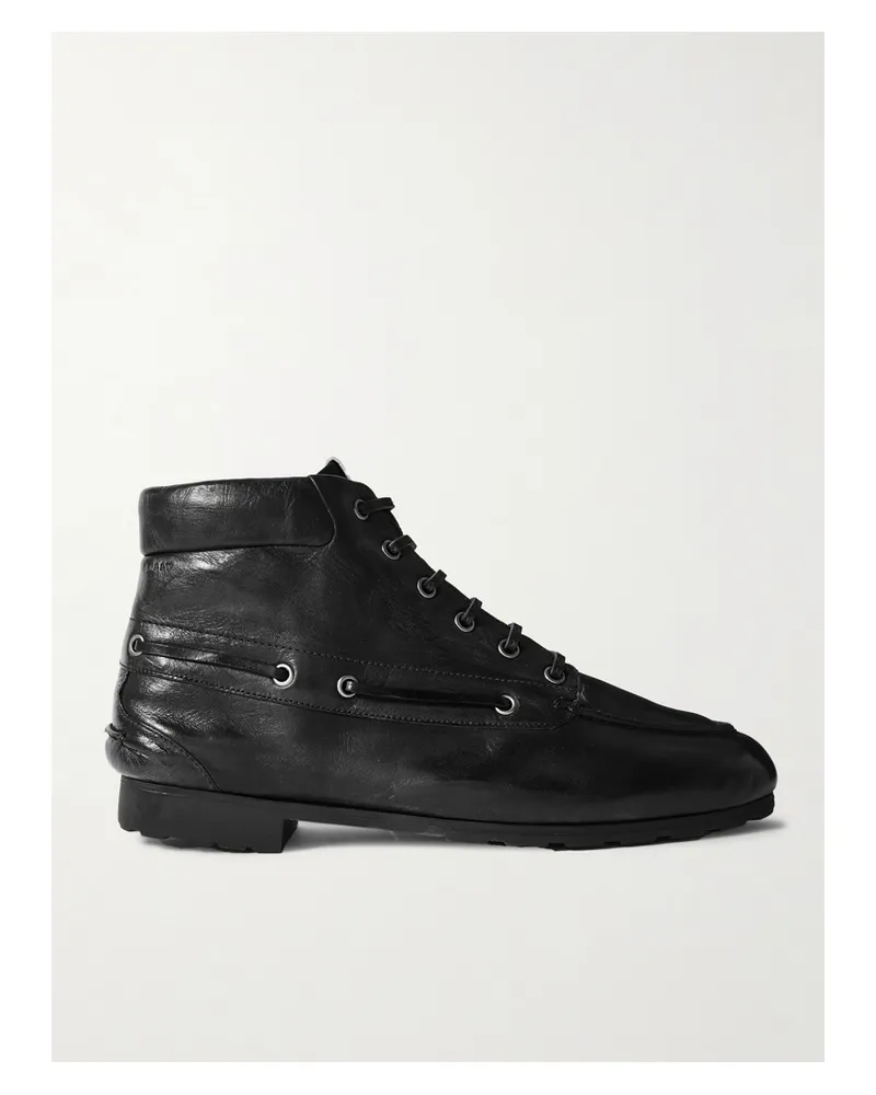 Bally Paphos Schnürstiefel Aus Leder - Schwarz Schwarz